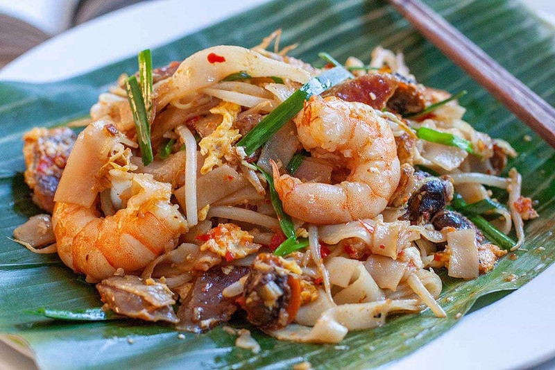 Hủ tiếu xào (Char kway teow) tại Penang