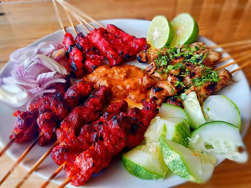 Satay (xiên nướng) tại Penang